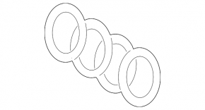 Emblem badge rear Audi A4 B9 17-25