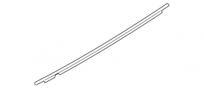 Molding door-glass central front right Audi A5 F5 17- 5D chrome
