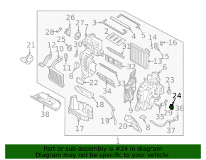 Actuator motor heater drive air conditioner Kia Sorento 16-20