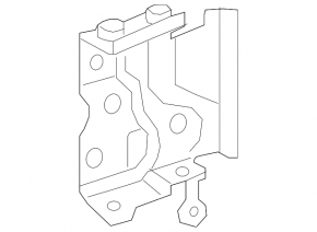 Side member bump stop bracket left Mercedes GLA 15-20