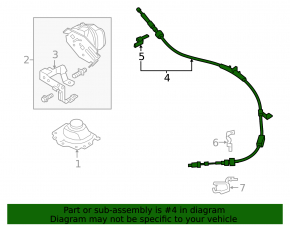 Transmission cable Ford Fusion mk5 17-20
