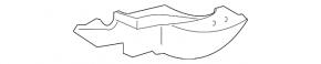 Right front bumper mudguard for Mazda CX-7 10-12 rest.