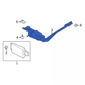 Bracket radar cruise Ford Mustang mk6 15-17