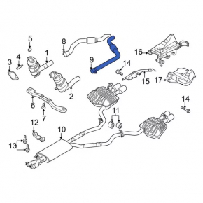 Left intake pipe Ford Explorer 20-24 3.0T