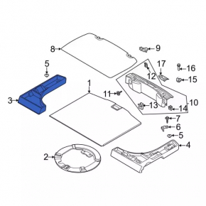 Trunk tray right Ford Escape MK4 20-22
