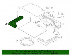 Trunk tray right Ford Escape MK4 20-22