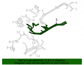 Ford Escape MK4 21-26 Hybrid Rear Coolant Pipes