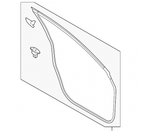 Front right door seal Mazda CX-9 16-