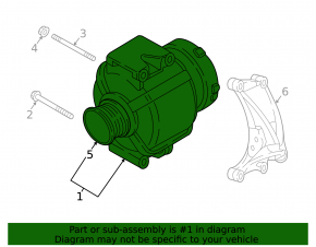 Audi Q7 16-19 3.0T Alternator