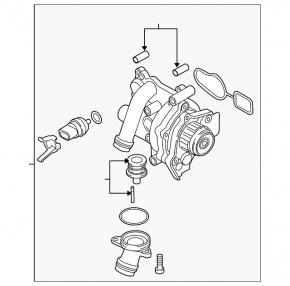 Water pump VW CC 08-17