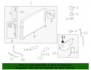 Coolant Expansion Tank Cap Infiniti FX35 03-08