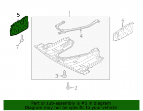 Front right side arch protection Kia Sorento 14-15 3.3