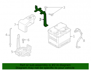 Battery mount Hyundai Ioniq 17-22 HEV, PHEV