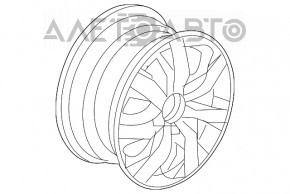 Wheel disk R17 x 7j 5*114.3 Honda Accord 13-17 type 3, curb, without cap