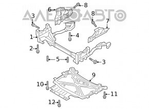 Front subframe for Audi Q7 16-25