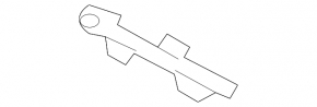 Front bumper mount, right inner fender, BMW X1 F48 16-22