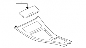 Wood center console trim for BMW 335i e92 07-13