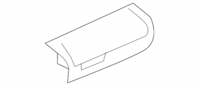Insert for the lower front part of the rear left arch trim BMW X7 G07 19-25 Anthrazit