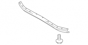 Hood Seal Rubber Lexus RX300 RX330 RX350 RX400h 04-09 OEM
