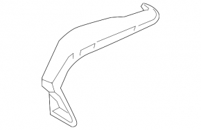 Front panel trim right Toyota Camry v70 18-24 leather gray