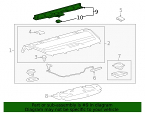 Rear Window Curtain Toyota Avalon 13-18