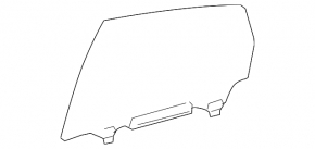 Rear right door glass for Toyota Prius 20 04-09