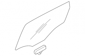 Rear right door glass for Kia Sportage 23-26