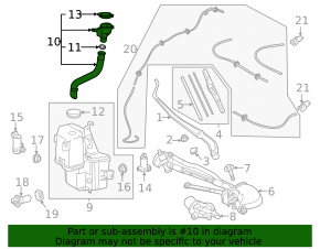Washer reservoir neck Lexus NX 22-25