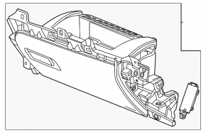 Glove box, glove compartment Chevrolet Equinox EV 24-26 black