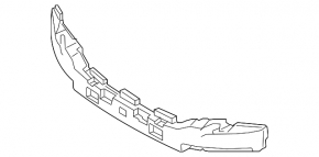 Front Bumper Absorber Hyundai Sonata 15-17 SE