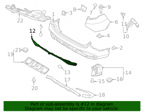 Kia Sportage 23-25 rear bumper grille for parking sensors