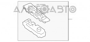 Front left window lift control Kia Sorento 16-18 with black trim