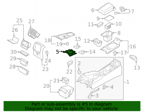 Gear shifter bracket Porsche Macan 15-