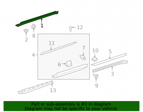 Right threshold for Mercedes X164 GL W164 ML