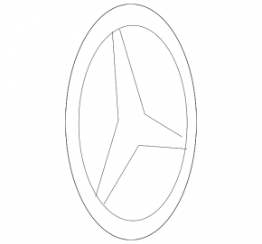 Mercedes W164 ML tailgate emblem badge
