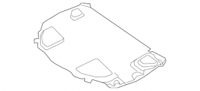 Mercedes GLC 16-22 bonnet insulation torn
