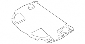 Mercedes GLC 16-22 bonnet insulation torn