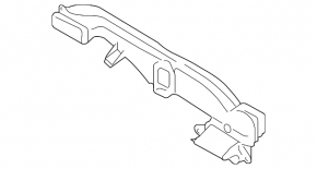 Battery Cooling Duct Front Center Lower Ford Fusion mk5 13-20 Plug-in