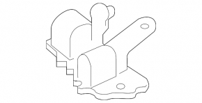 Lincoln MKZ 13-20 front right tilt sensor with rod, rusty