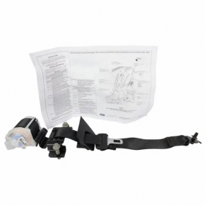 Rear right seat belt for Ford Mustang mk6 2015-2017 coupe, black