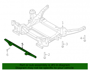 Lower radiator support Ford Explorer 20-