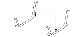 Fuel tank bracket left Ford Escape 20-26 1.5, 2.0 AWD