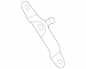 Left tailgate shock absorber bracket Volkswagen ID.4 21-23 on the body