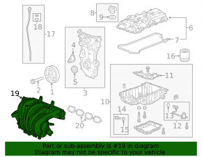 Intake manifold Chevrolet Impala 14-19 2.5