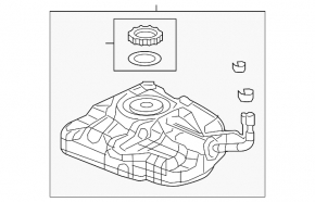 Acura ILX 13-19 Fuel Tank