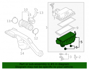 Air filter housing Lexus ES300h 19-20 lower part