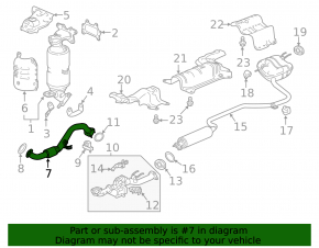 Front intake pipe Honda Accord 18-22 2.0 hybrid