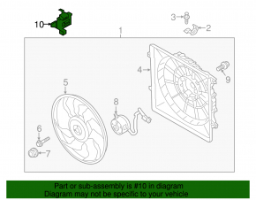Cooling Fan Computer Kia Sorento 16-20