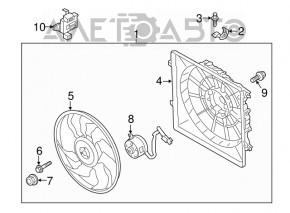 Cooling Fan Computer Kia Sorento 16-20