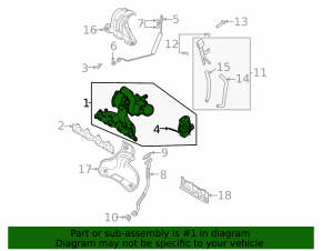 Kia Seltos 21-25 1.6 turbocharger assembly with manifold